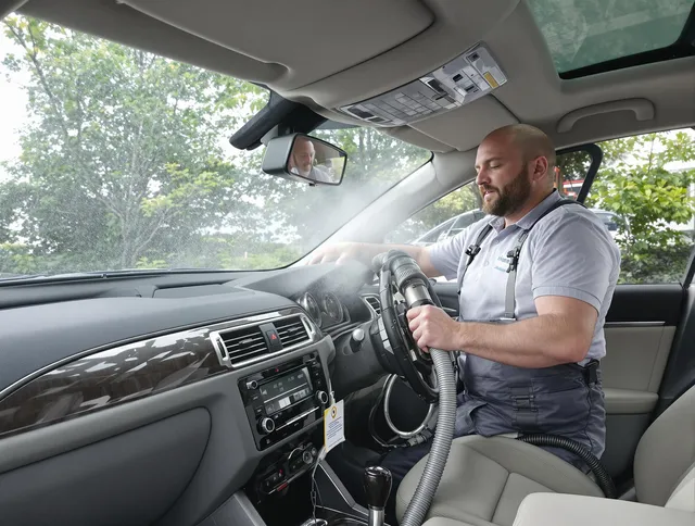 East Bridgewater Air Duct Cleaning specialist performing professional car duct cleaning in East Bridgewater