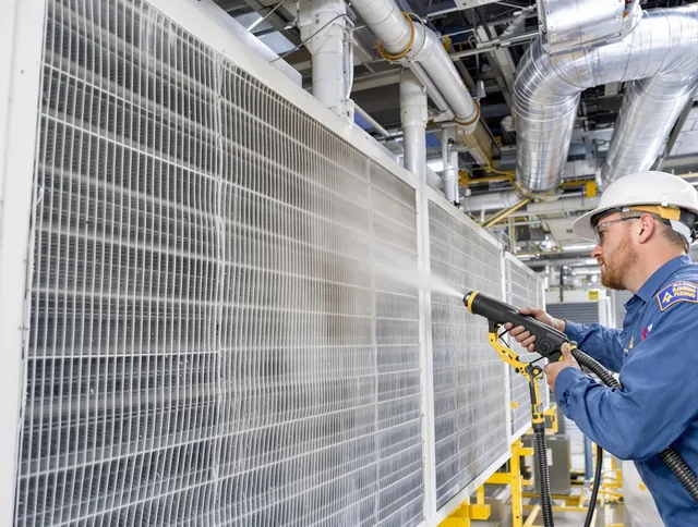 Professional commercial coil cleaning by East Bridgewater Air Duct Cleaning in East Bridgewater